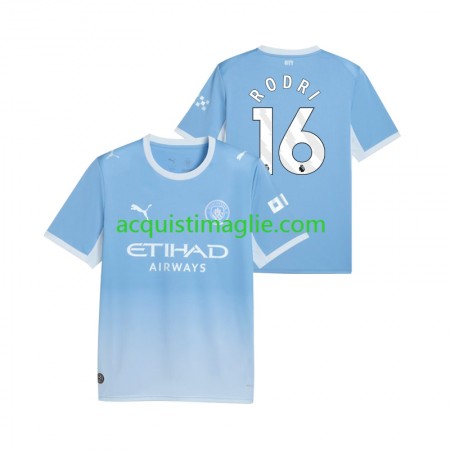 Divisa di Calcio Manchester City Rodri 16 Prima 2026/2027